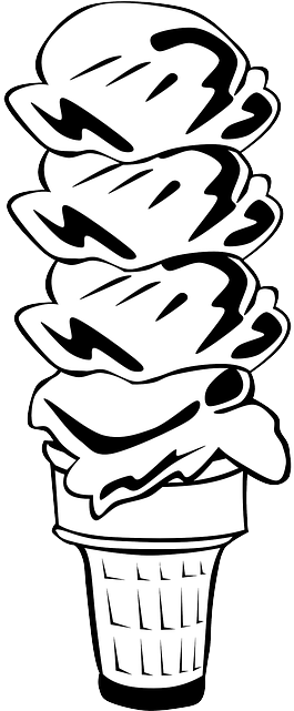 Cones Food, Menu, Ice, Cream, Cone, Scoop, Festive, - Ice Cream Cone Clip Art (320x640)