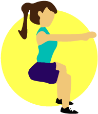 Wide Stance Squat - Illustration (353x353)