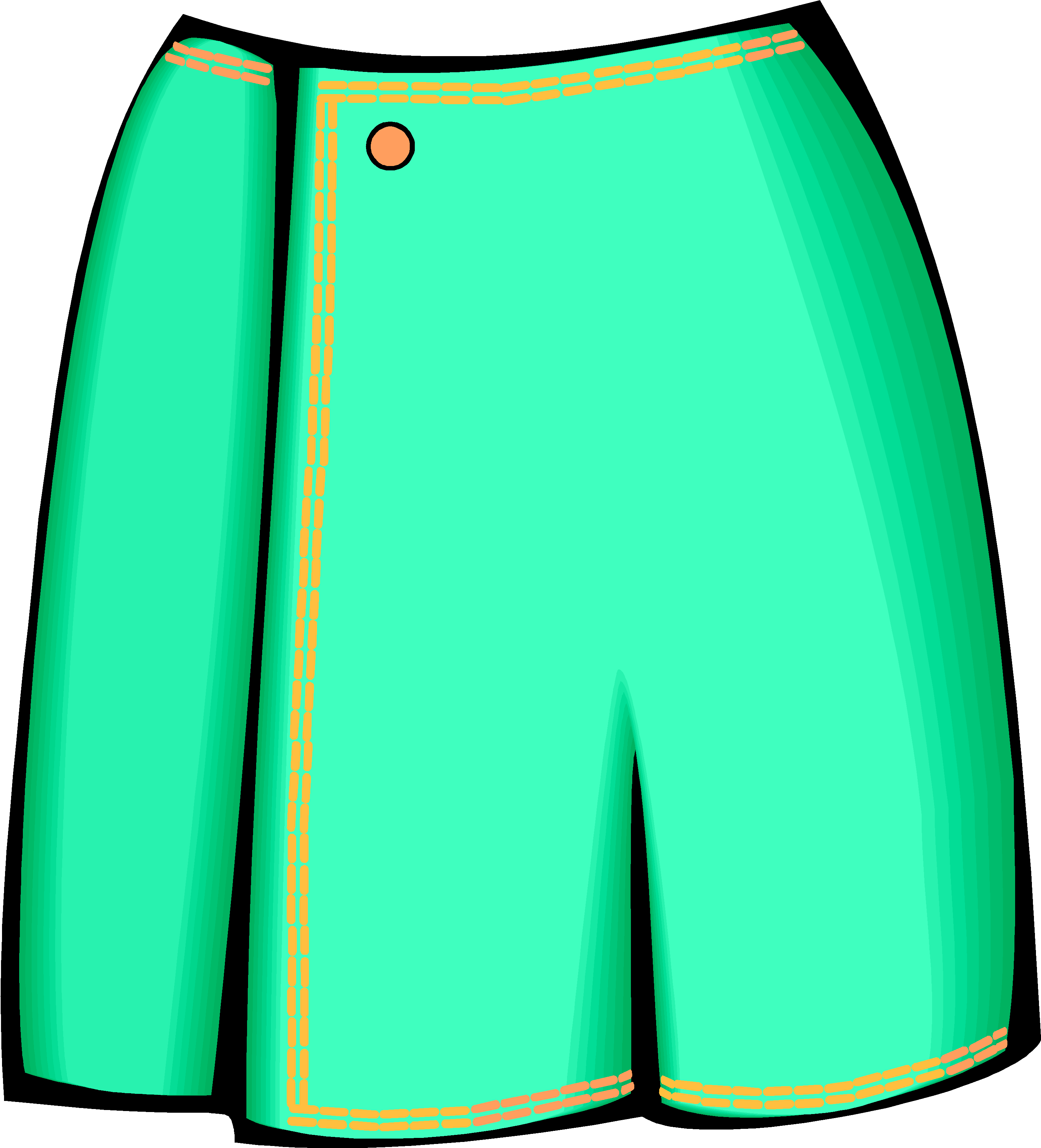 Green Skirt Clipart (3225x3559)