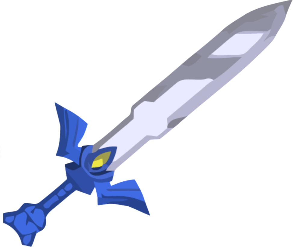 Zelda Clipart Minecraft - Master Sword Wind Waker (974x821)