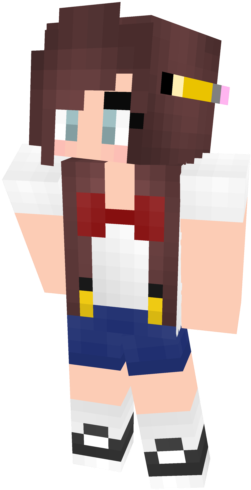 Nerd Minecraft Skin - Nerd Girl Minecraft Skin (640x640)