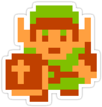 Minecraft Clipart 8 Bit - Legend Of Zelda 8 Bit Link (375x360)