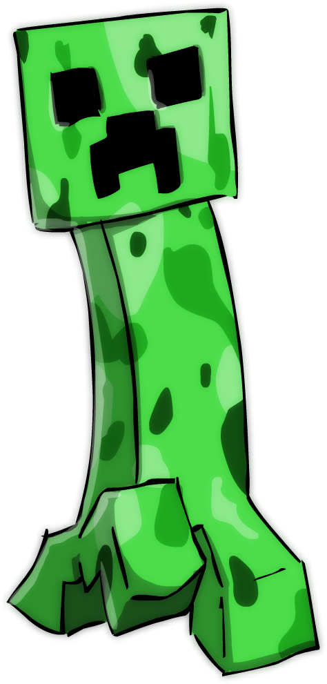 Minecraft Creeper By Sticko Kun On Deviantart - Minecraft Animation Creeper Png (625x1042)