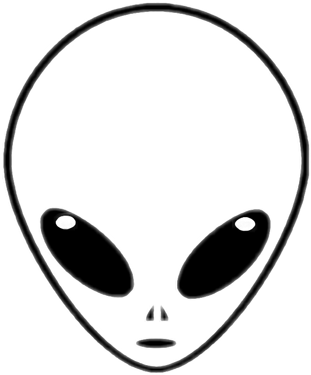 Obvi Tumblr Extraterrestre Extraterrestrial Pngpngedit - Alien Tattoo Simple (630x758)