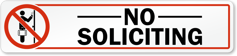 Zoom, Price, Buy - Smartsign By Lyle K2-0449-hi-18x24 No Soliciting, Loitering (800x191)