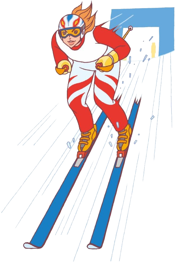Skiing Snowman Illustration - Skiing Snowman Illustration (917x1024)