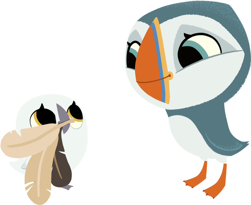Puffin Clipart Animated - Oona Puffin Rock (1600x900)