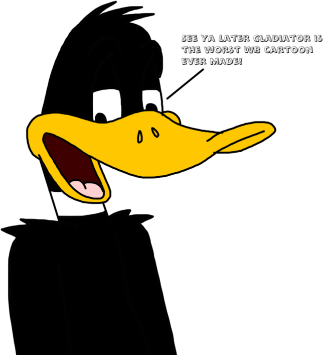 Daffy Talks About See Ya Later Gladiator By Marcospower1996 - Daffy Duck (894x894)