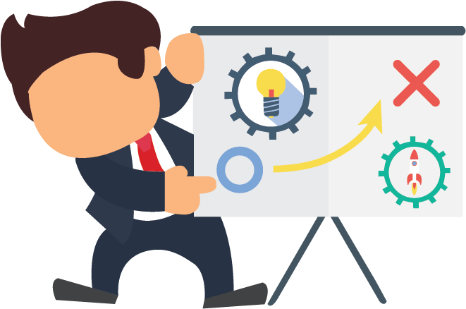 Start With A Strategy For A New Campaign - Cartoon (1346x500)