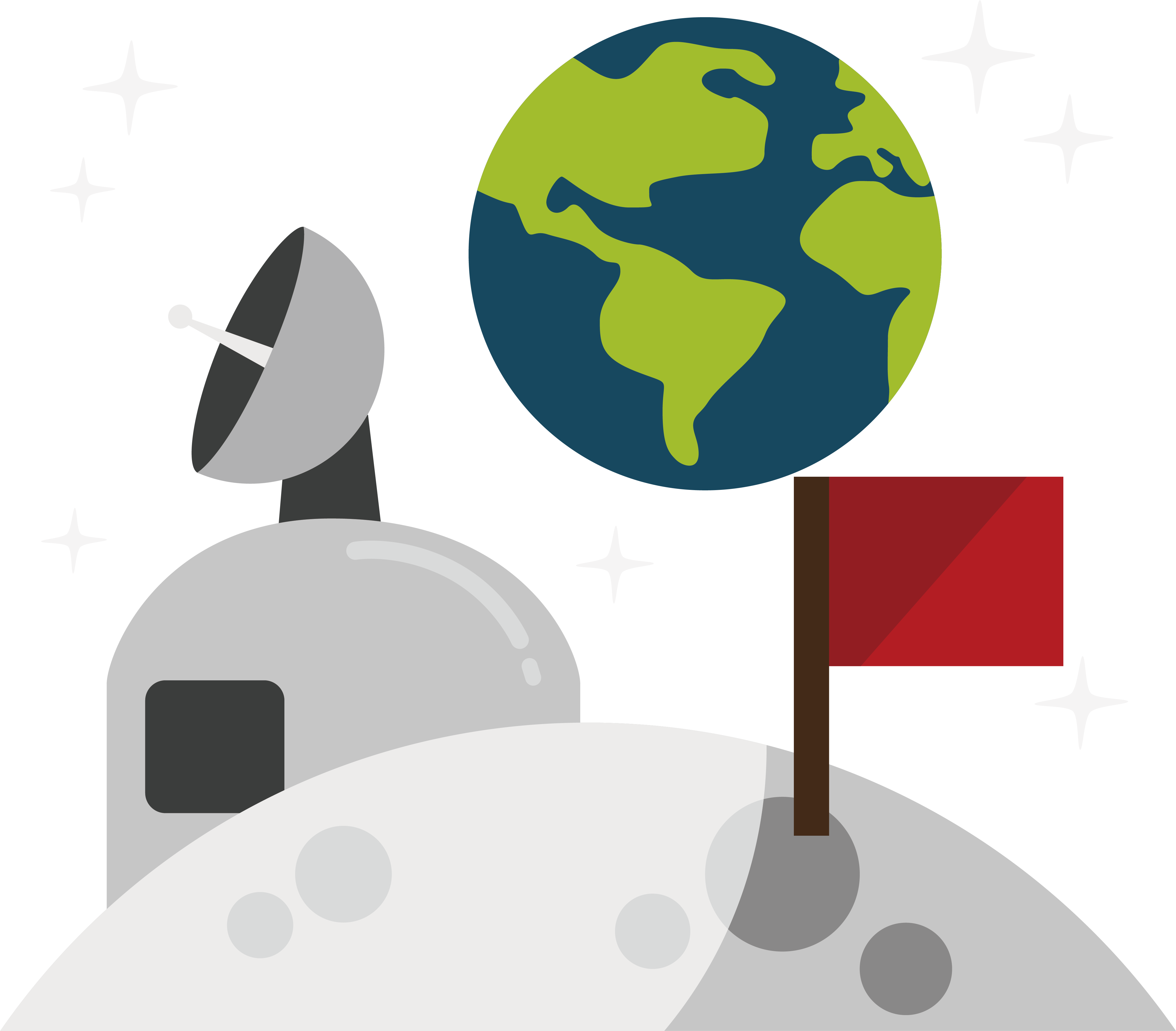 Satellite Space Station Illustration - Satellite Space Station Illustration (6297x6297)