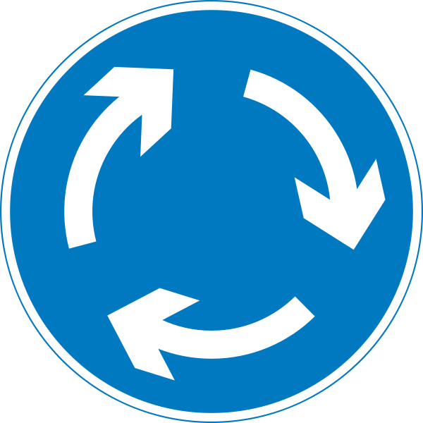Traffic Signs Printable - Uk Road Signs Roundabout (2000x2000)