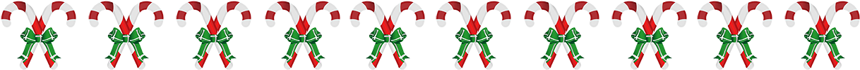 Christmas Candy Cane Border - Floral Design (1280x118)