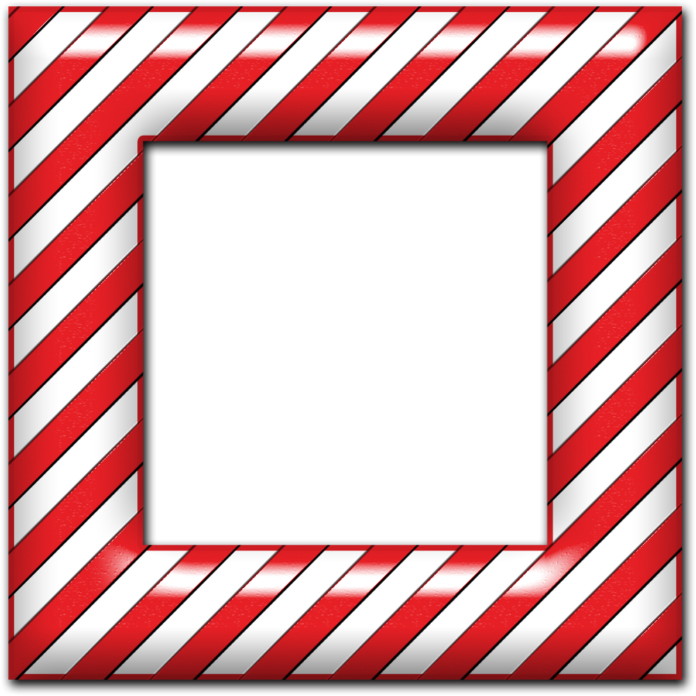 Candy Cane Frame 02 By Clipartcotttage Candy Cane Frame - Candy Cane Frame Clip Art (1000x1000)