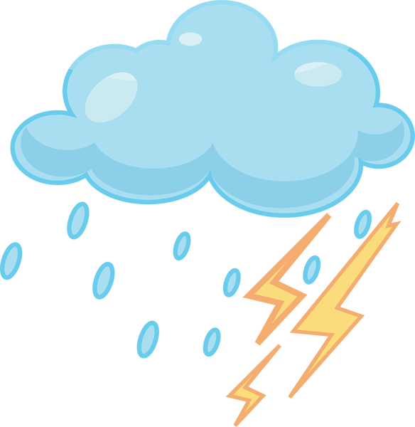 Clip Art Of Raining Cats And Dogs - Cat (584x600)