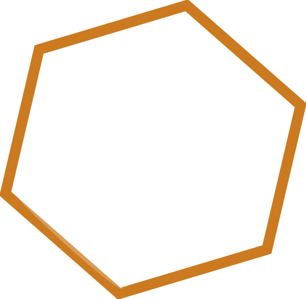 Hexagon Clipart Small - Hexagon Frame Png (600x586)