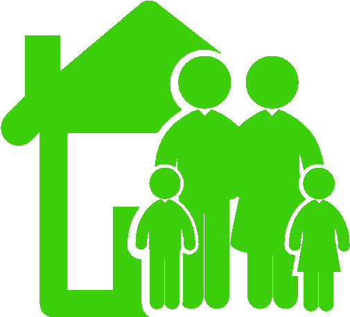 Progressive Programs - Family House Icon Png (512x512)