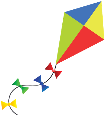 Kite - 3 - Clipart - Kites Clip Art Png (437x399)