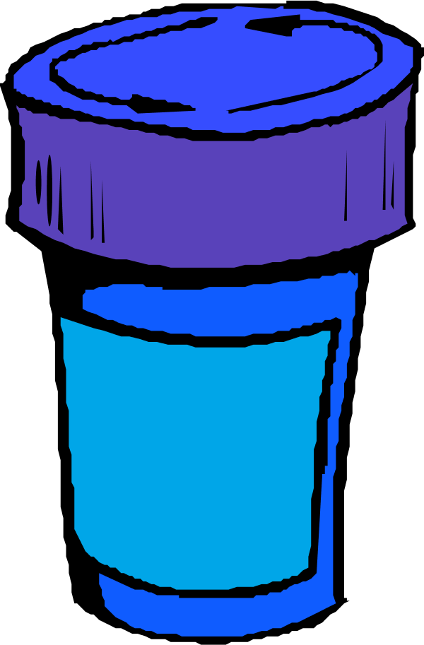 A Bottle For Pills - Pill Bottle Clip Art (600x913)