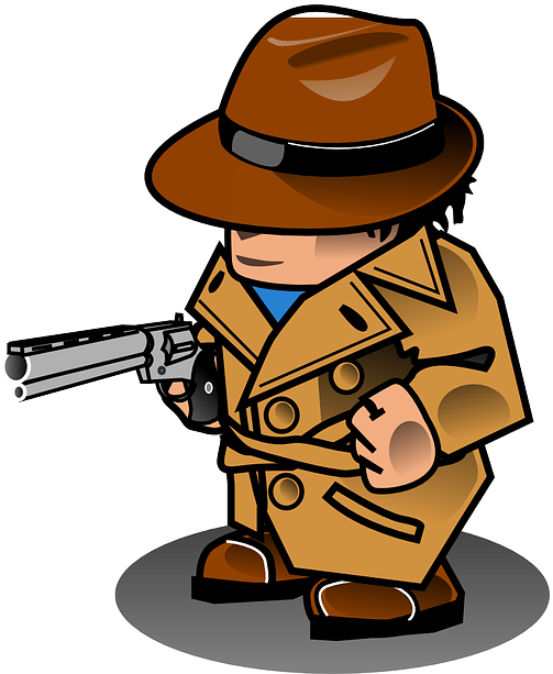 Detective Free To Use Cliparts - Detective Sprite Sheet (528x635)