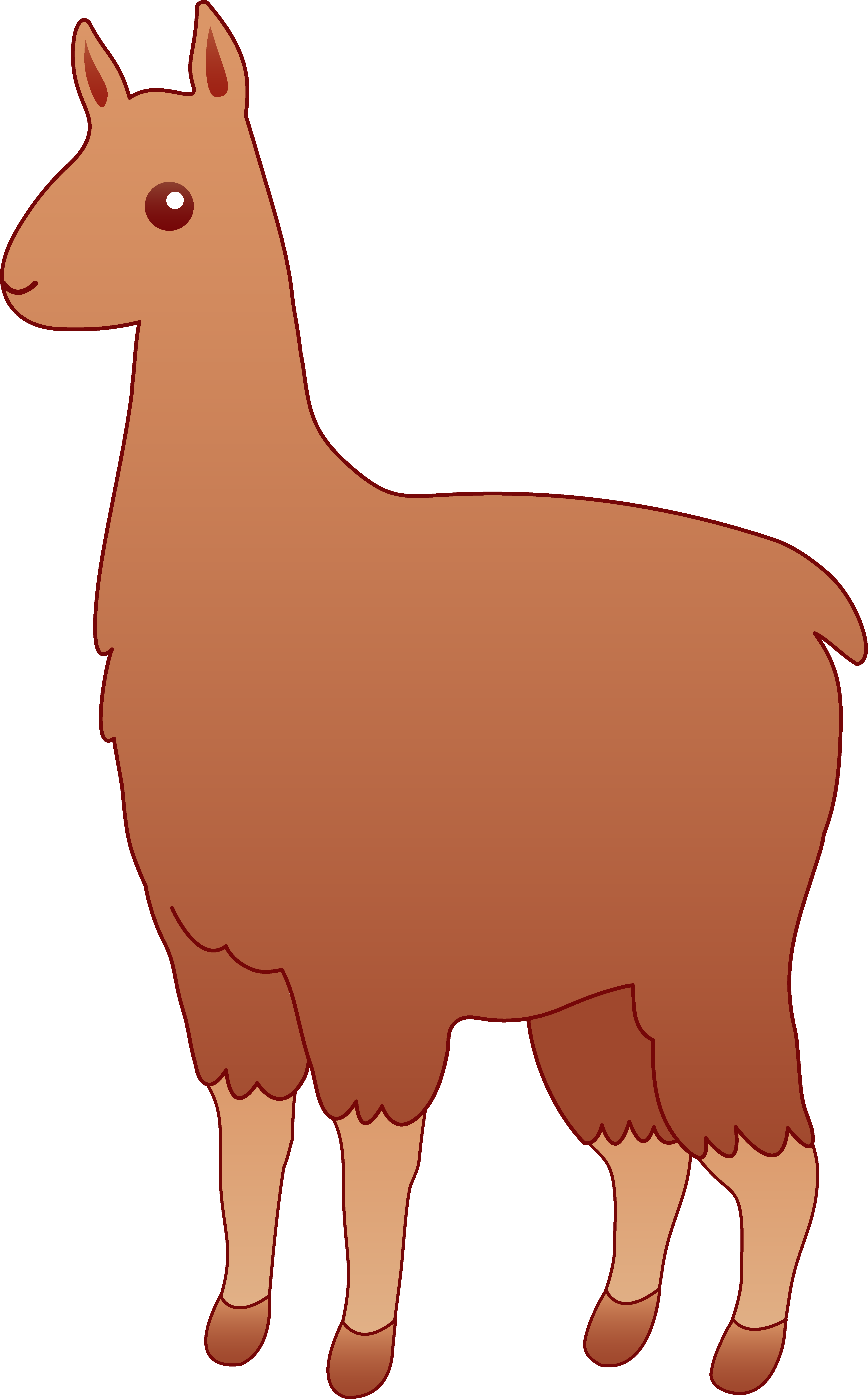 Inspirational Llama Cartoon Images Llama Clipart Clipart - Llama Clipart (4784x7707)
