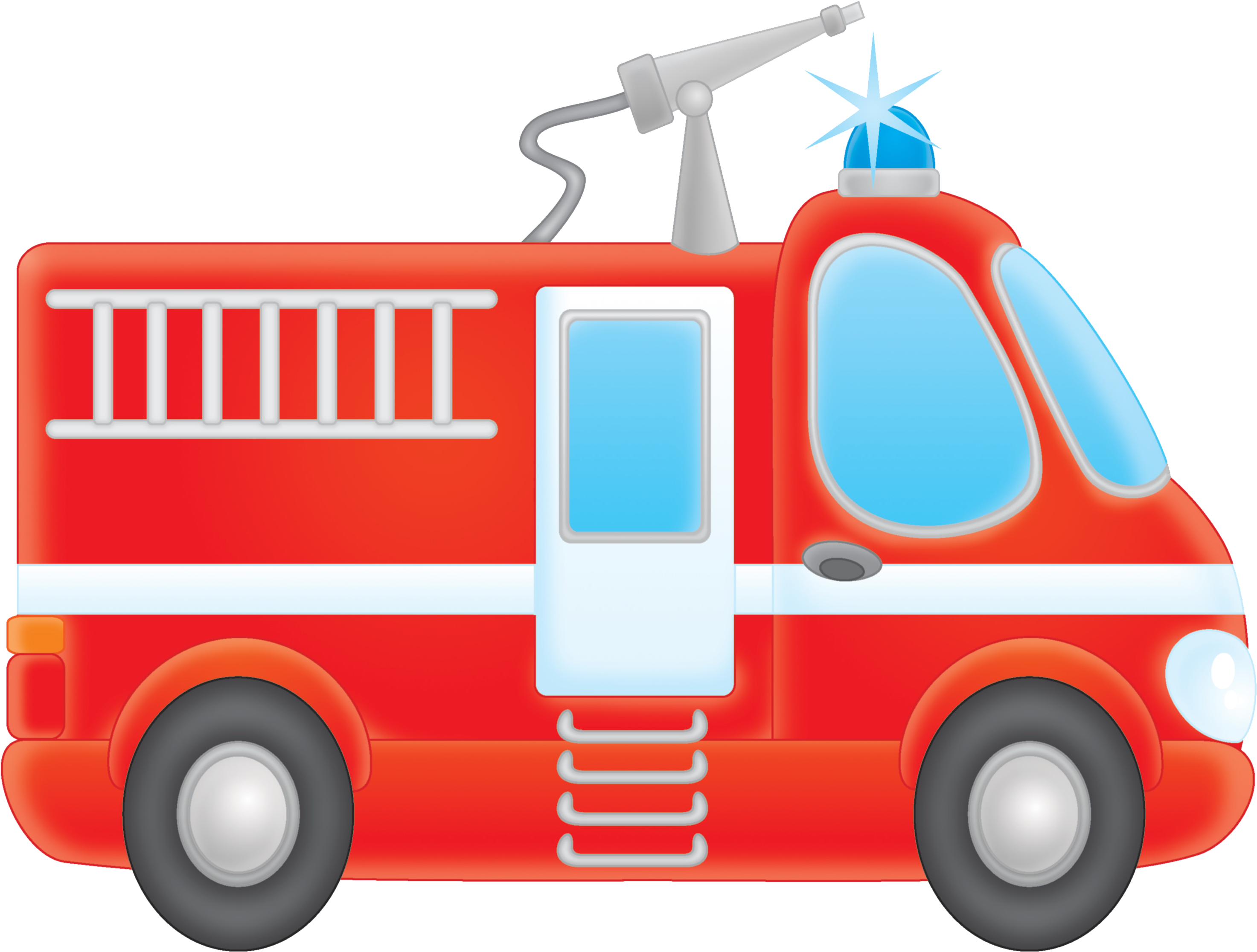 Fire Truck - Hasičské Auto Klipart (3025x2318)
