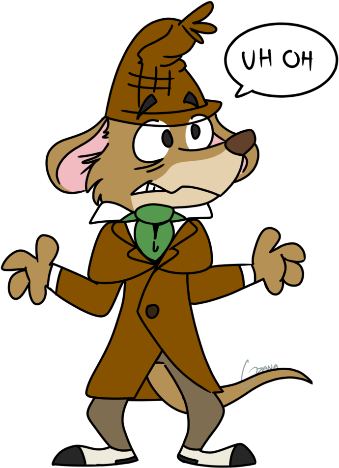 Basil [the Great Mouse Detective] By Ozzanacc - Cartoon (752x1063)