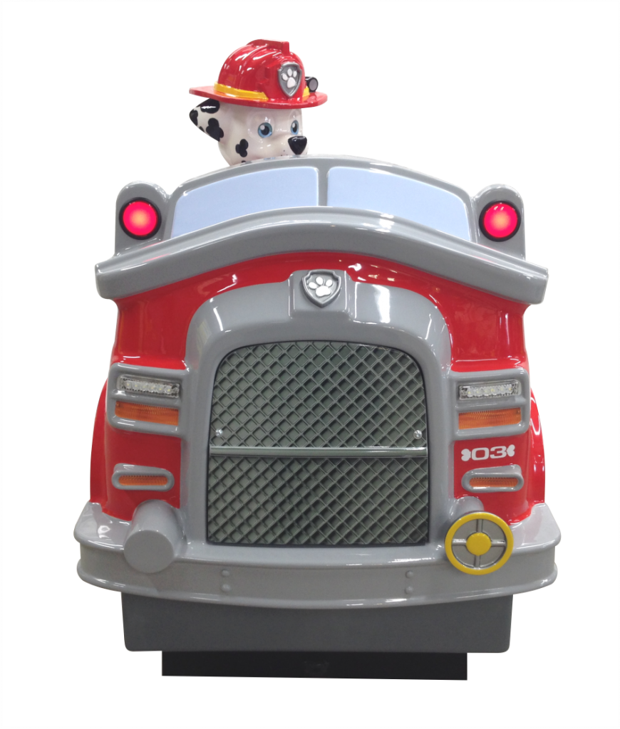 Paw Patrol Kiddie Ride - Paw Patrol Marshall Fire Truck Cartoon (870x1024)