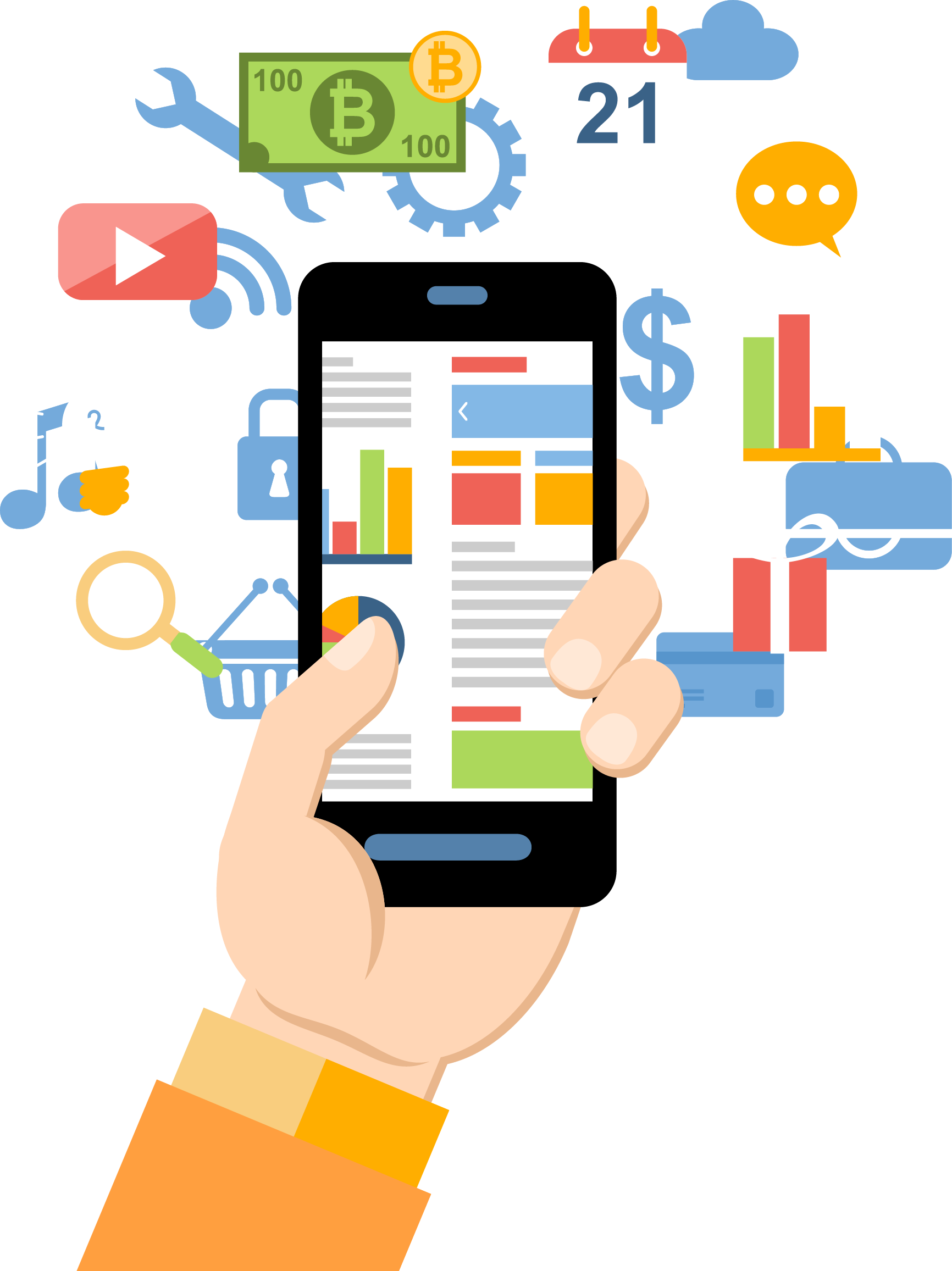 Web Development Mobile App Development Android Software - App Stores Optimization Png (1732x2313)