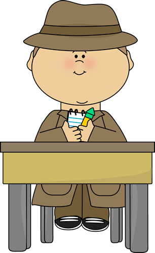 School Detective - Detective Writing Clip Art (306x500)
