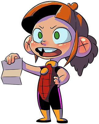 Saki - Cartoon (436x452)