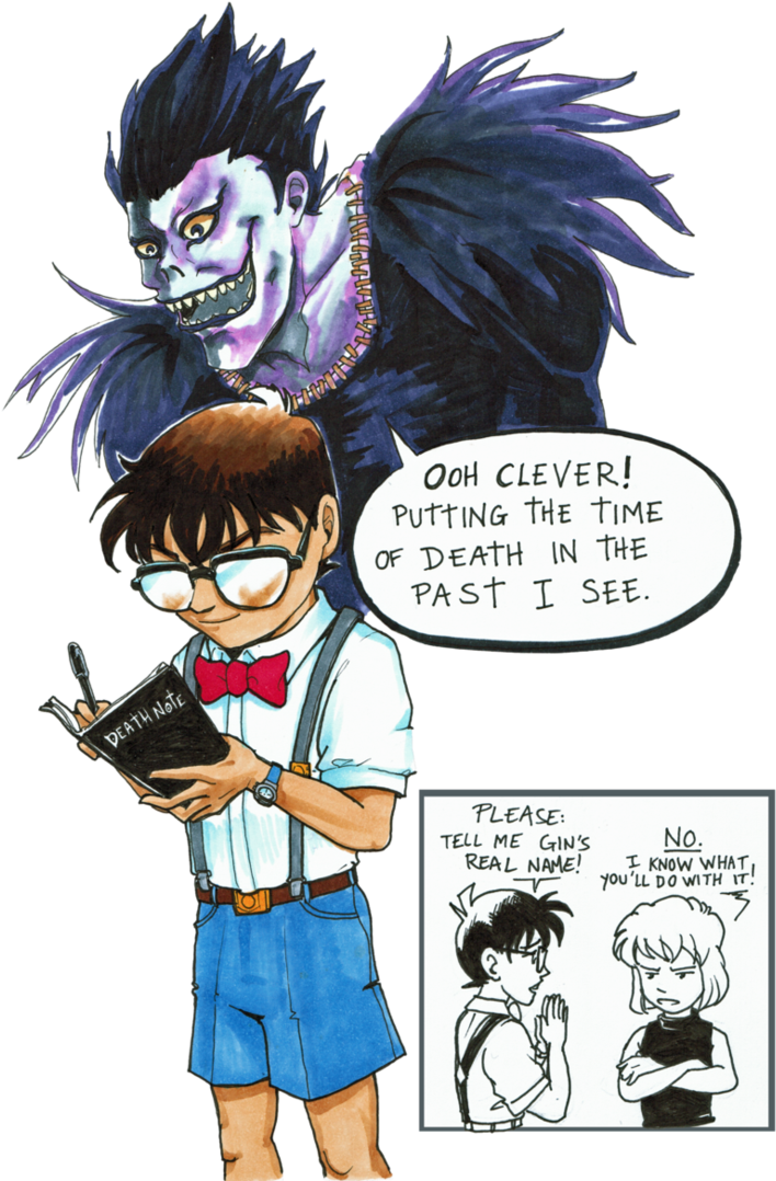 Deathnote Conan By Dagronrat - Detective Conan Death Note (738x1081)