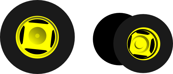 Tractor Wheels Clip Art - Blue Tractor Clip Art (600x259)