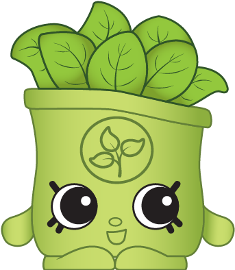 C Swirl Cookie Shopkins Edition Limited - Shopkins Green Leaves (576x495)