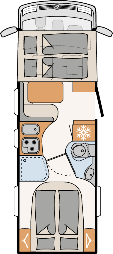 360° Interior - Dethleffs Globetrotter Xli Invändig (377x842)