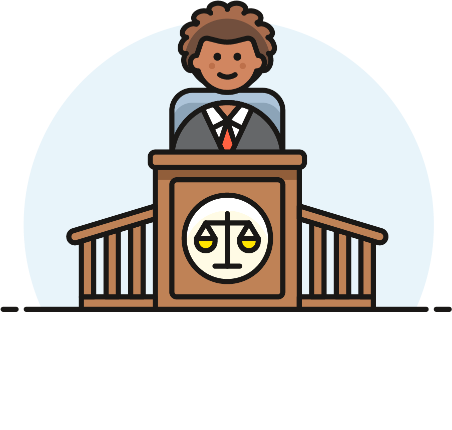 24 Judge Male African American - Cartoon (1025x1148)