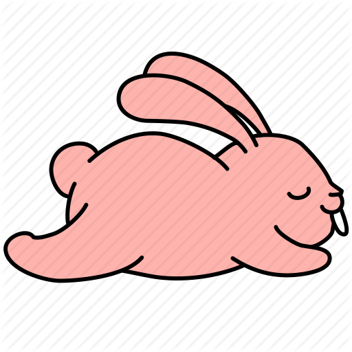 Bunny, Cute, Easter, Nap, Pet, Rabbit, Sleep Icon - Easter Bunny Cute (512x512)