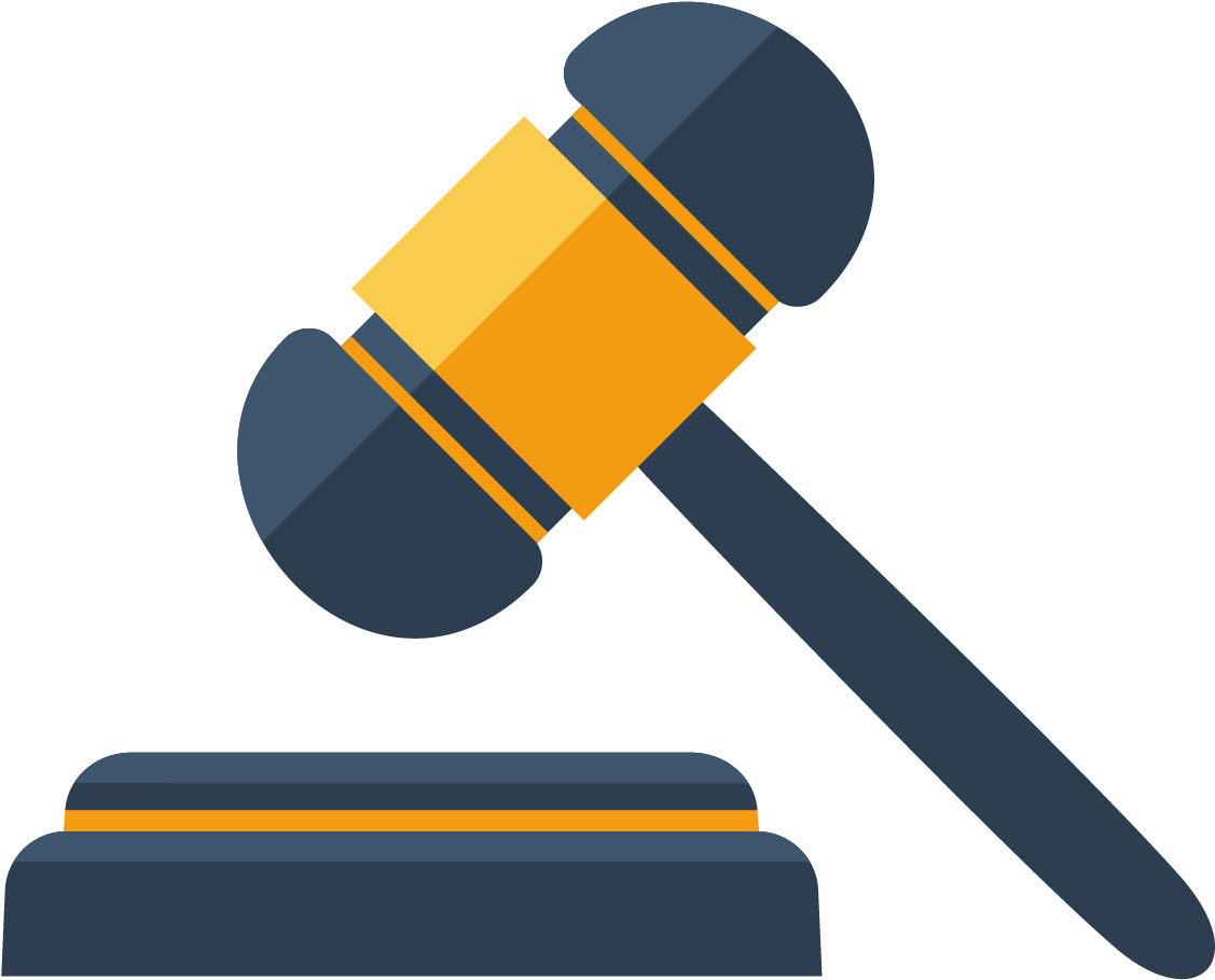 3d Render Of Judge Hammer Stock Photo © Montego - Law Vector Png (1350x1183)