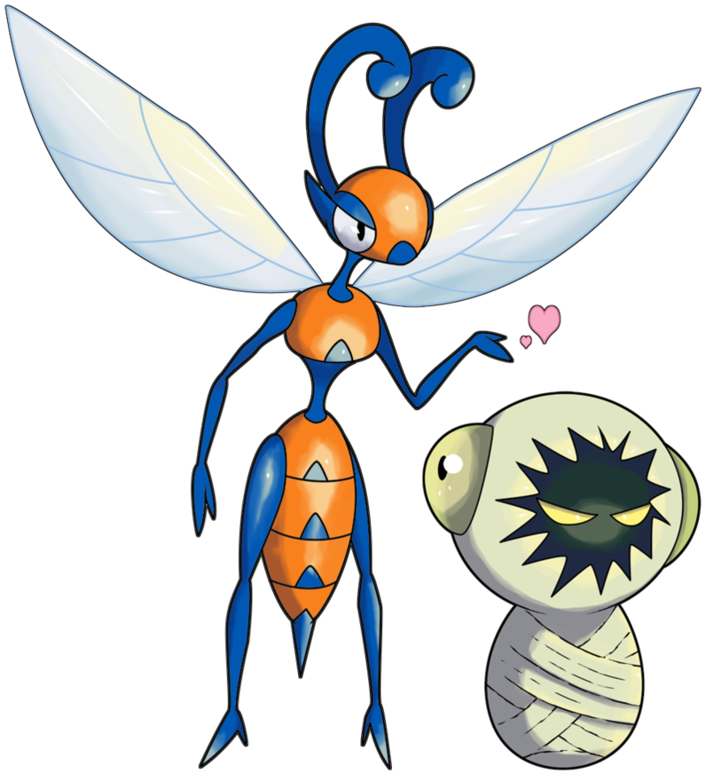 Parasitoid Wasps By Kronnick - Parasitic Wasp Fakemon (846x944)