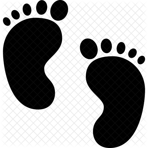 Baby Icon - Baby Footprint Clip Art (512x512)