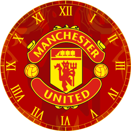 Manchester United Clock - Manchester United Clock Widget (512x512)