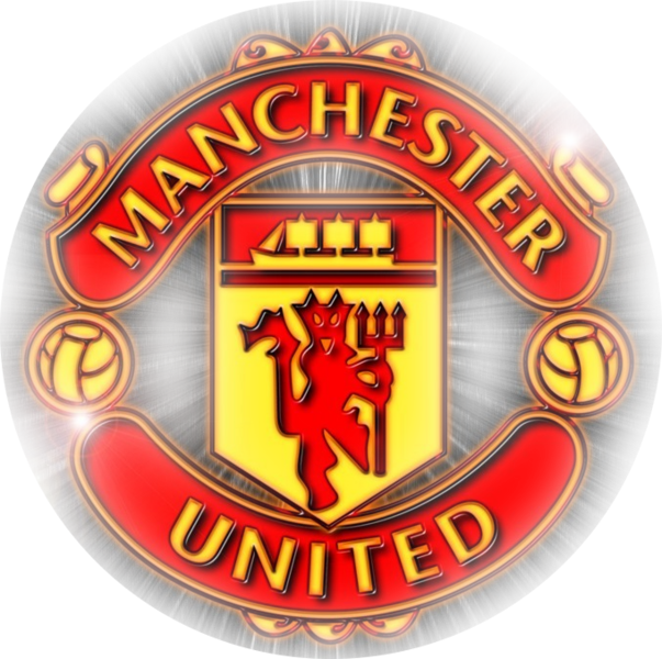 Manchester United Icon - Escudo Manchester United Flat Hd (603x600)