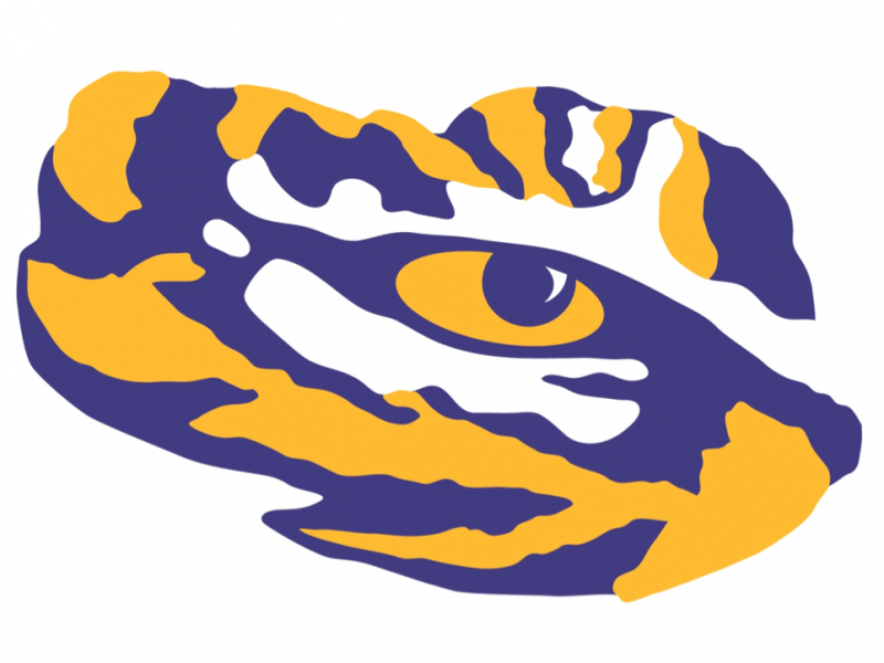 Download Nobby Design Lsu Stencil Logo - Download Nobby Design Lsu Stencil Logo (800x600)