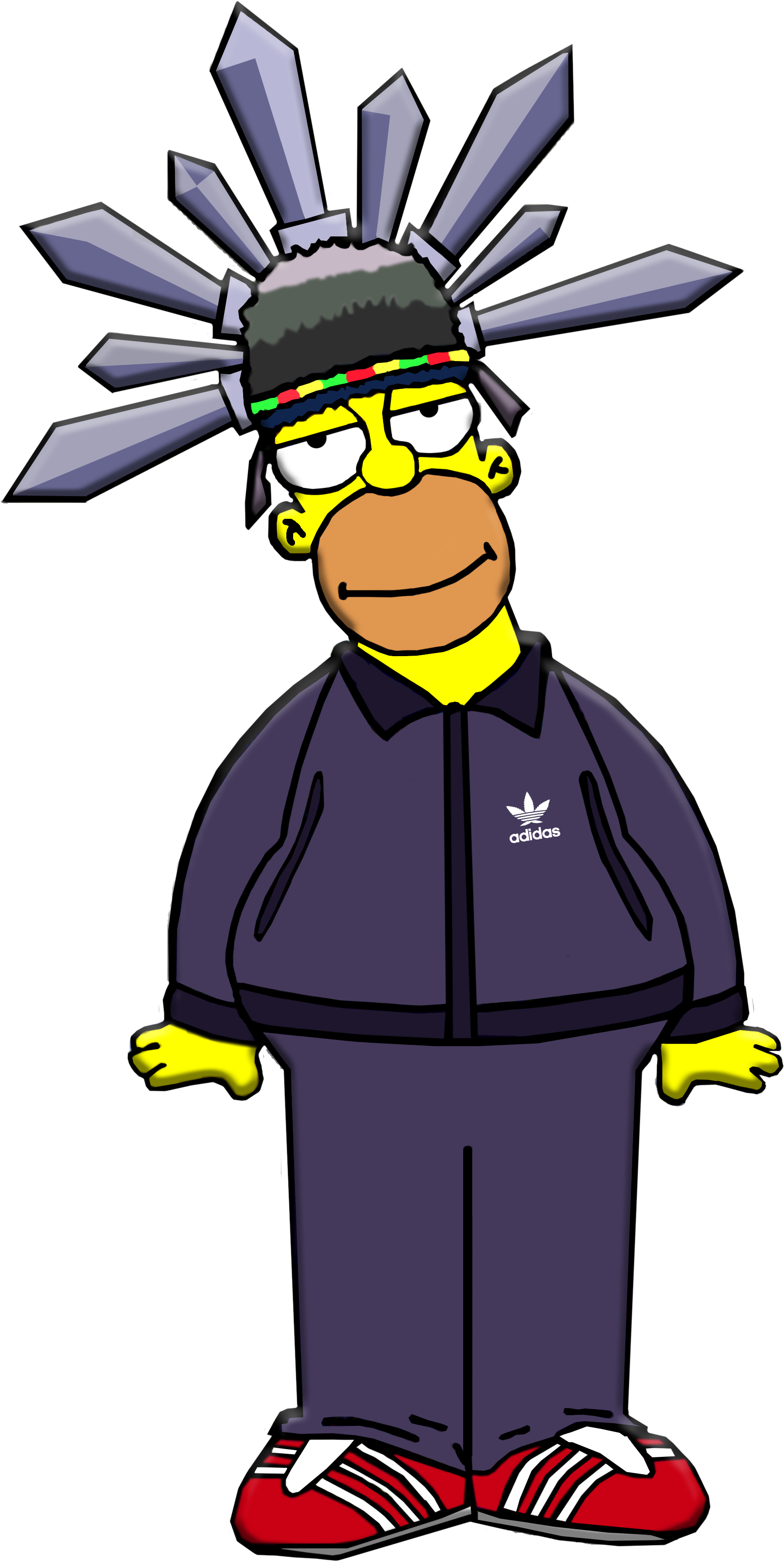 "homeroquai" On The Eve Of The Concert Of The Super - Jamiroquai Los Simpson (2480x3508)