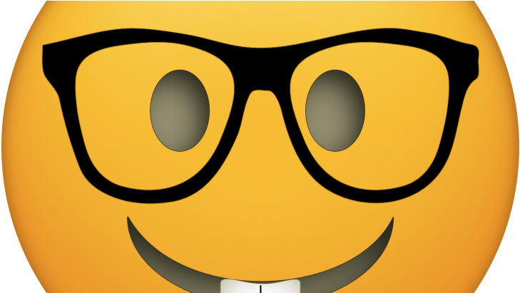 Judge Jokes - Nerd Emoji Pin Button (750x410)