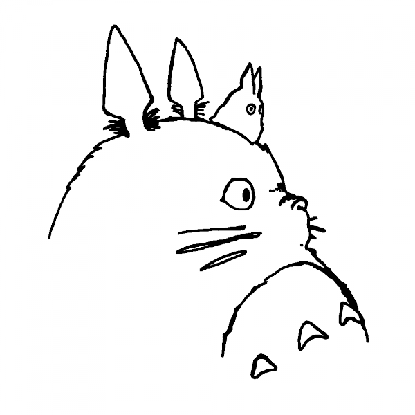 Stickers Totoro Plus - My Neighbor Totoro (600x600)