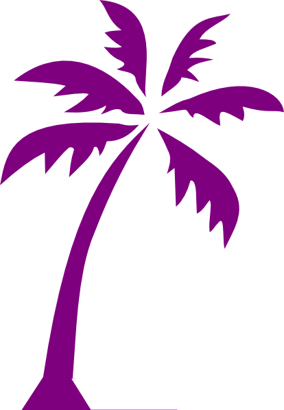 Palm Tree Clip Art At Clker - Great Beach T-shirt For Manhattan Beach (414x597)