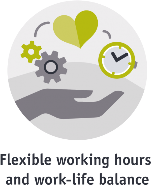 Flexible Working Can Be Advantageous To A Healthy Work-life - Flexible Working Hours Icon (705x684)