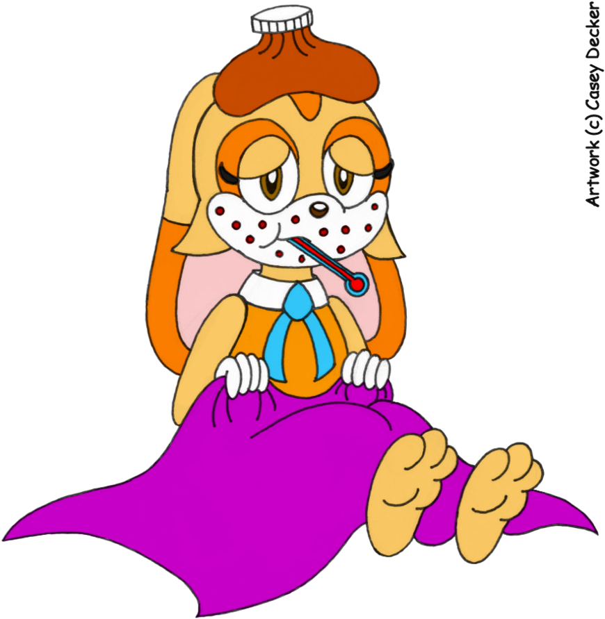 Cream's Chicken Pox By Caseydecker On Deviantart - Chicken Pox Cartoon Png (882x906)