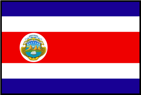 Costa Ricacrc - Bandeira Da Costa Rica (500x500)