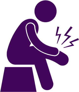 Muscle Cramps And Pain - Body Pain Icon (360x423)